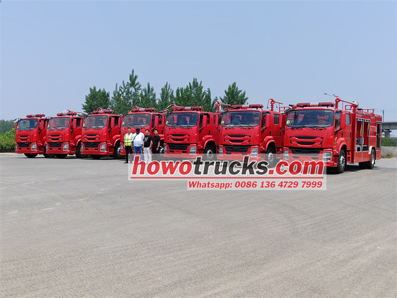 ISUZU GIGA 4X dry powder fire truck export