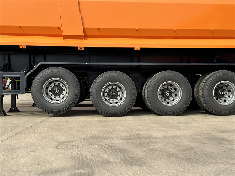 Heavy Duty 4 Axles Tipper Semi Trailer