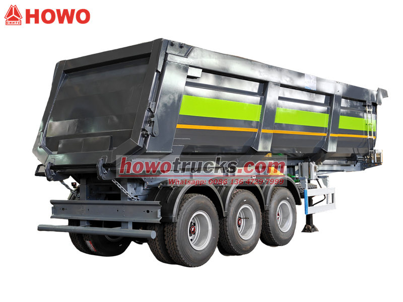 Heavy Duty 3 Axles Tipper Semi Trailer