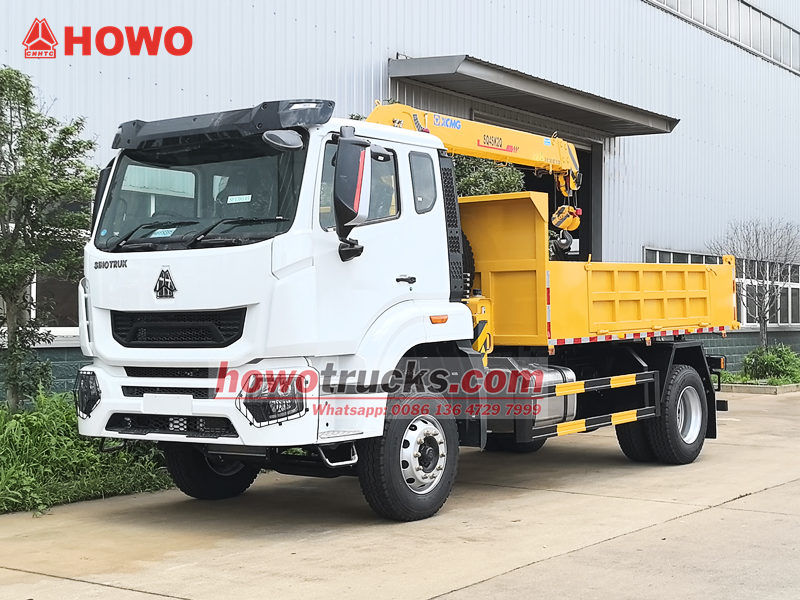 Howo RHD single axle 4 toneladang lift boom truck