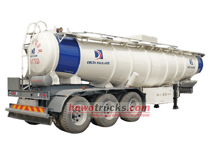 Semitrailer ng Tanker ng Asido