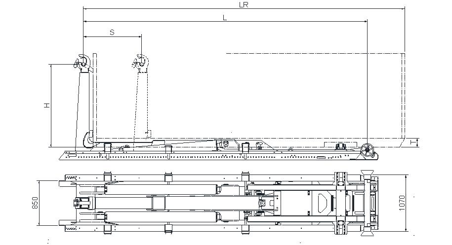 HOWO 20 ton hook arm specifications