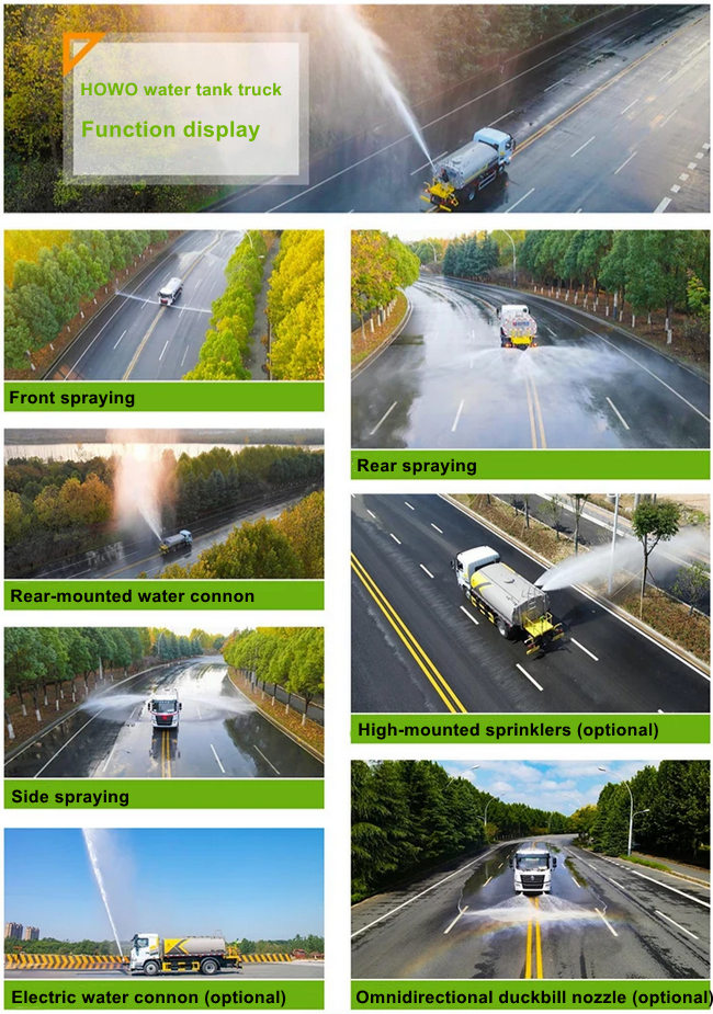 HOWO water tanker trucks for sale