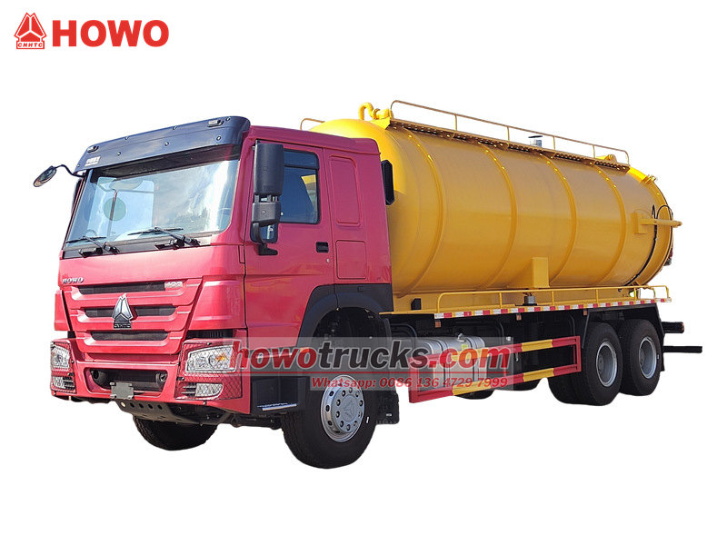 HOWO 6×4 vacuum tank truck