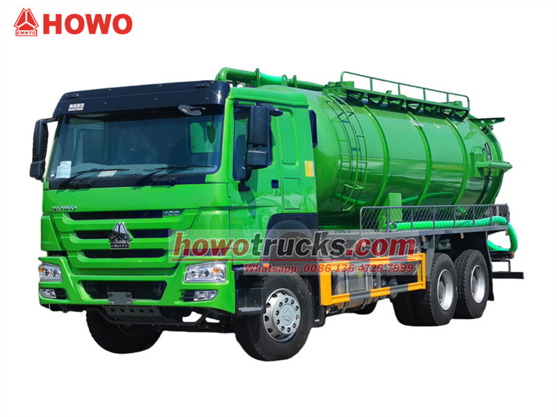 HOWO 6×4 vacuum pump truck HOWO 6×4 vacuum tank truck