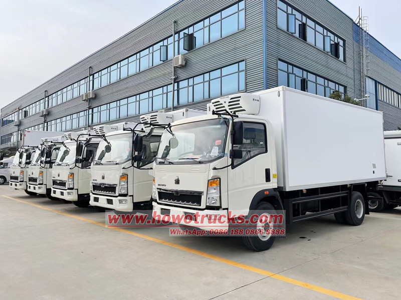 HOWO refrigerated box trucks for sale