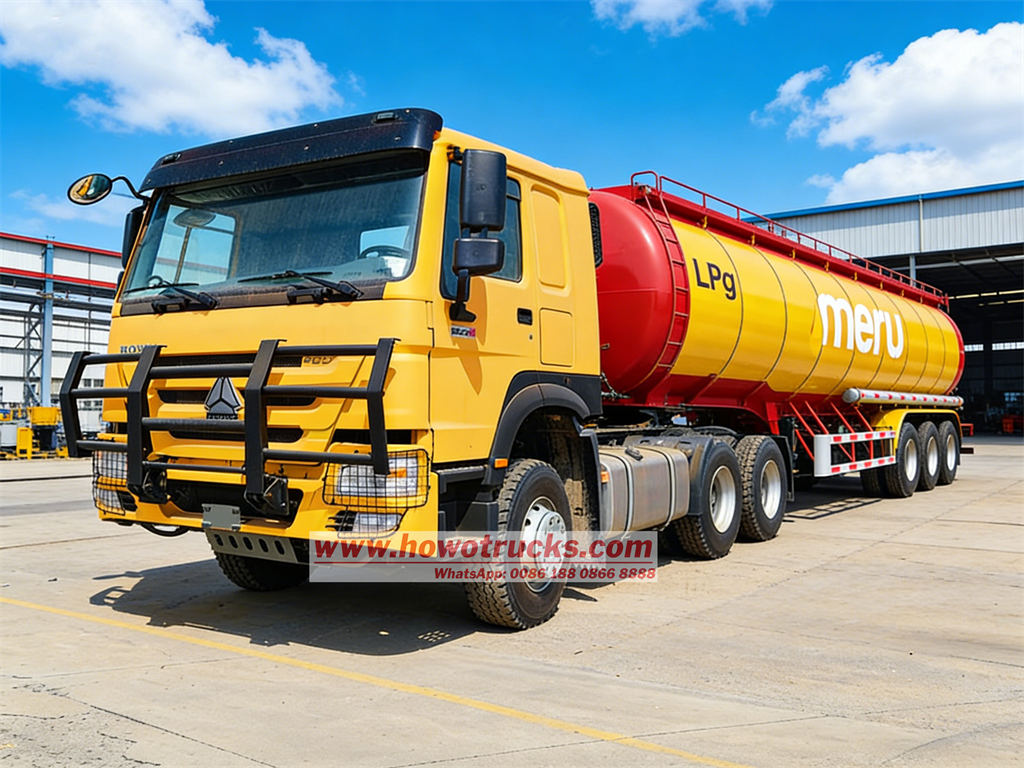Howo tractor head with LPG semitrailer