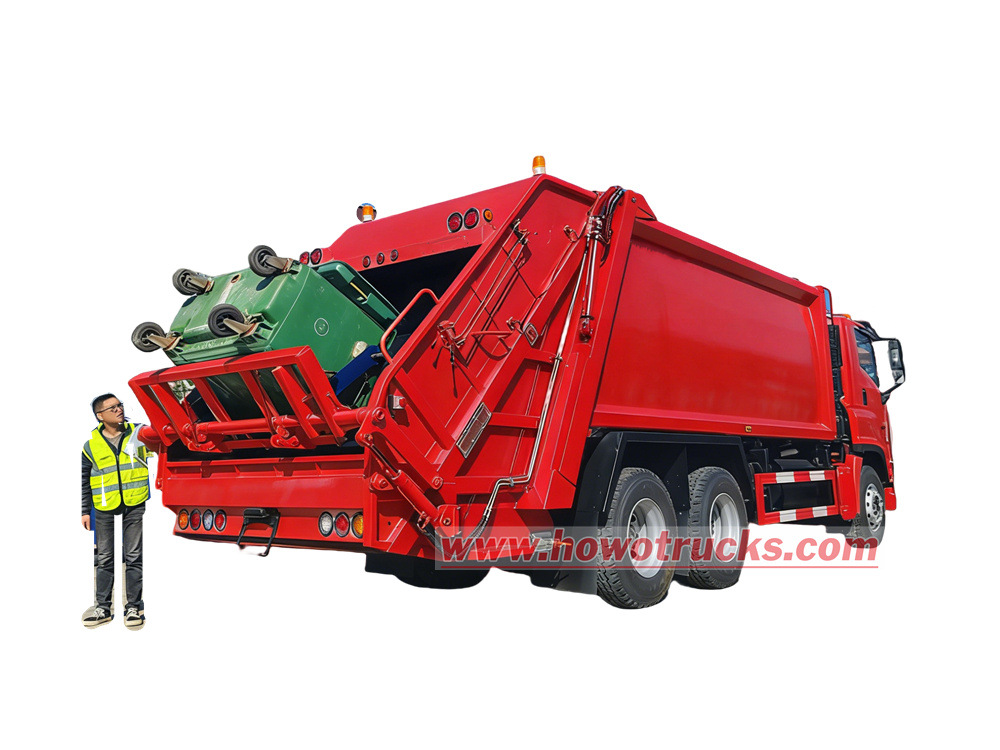 Howo mabigat na 20CBM na trak ng compactor ng basura