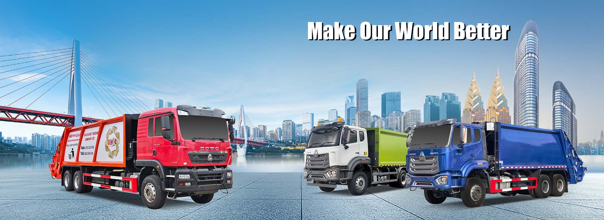 Trak ng compactor ng basura ng Howo