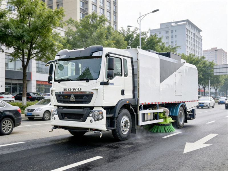 Howo road sweeping truck