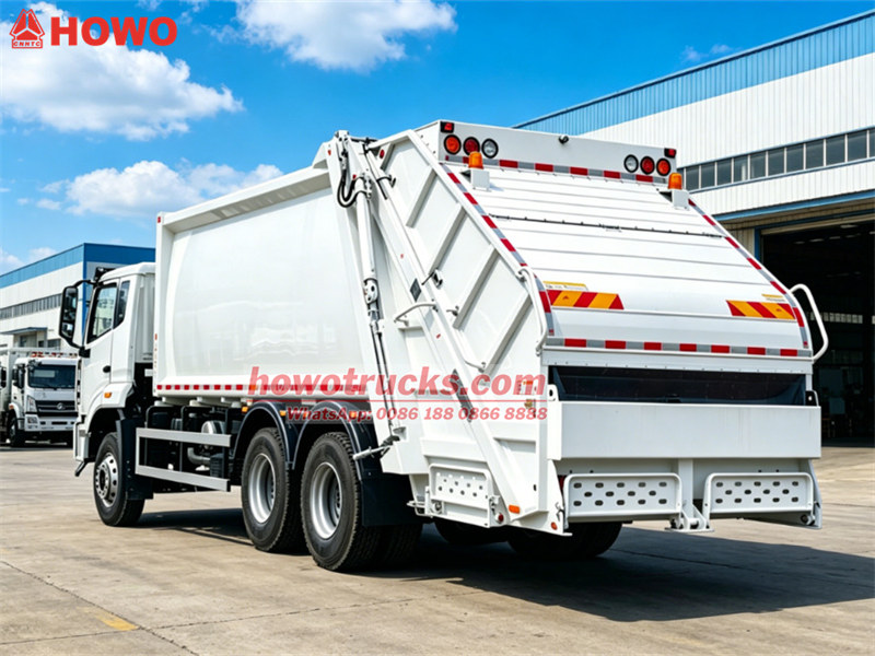 HOWO heavy rear loader truck 