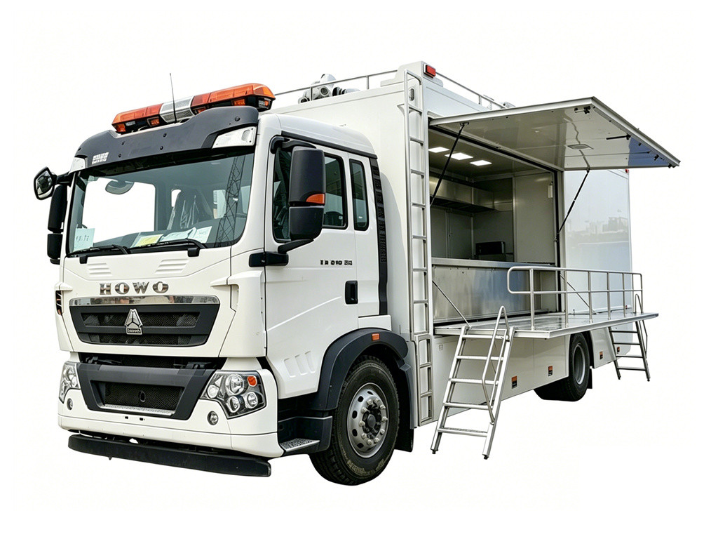 Sinotruk HOWO Mobile Kitchen Service Truck for 300 people meal