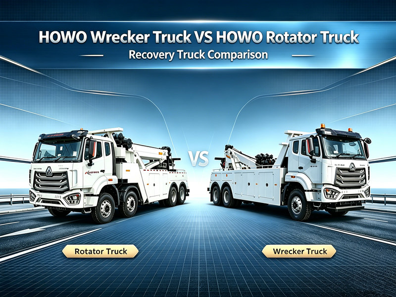 What is the difference between HOWO Wrecker Truck and HOWO Rotator Truck?