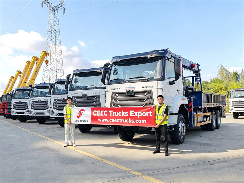 5 yunit ng HOWO truck mounted cranes ang naihatid sa Angola